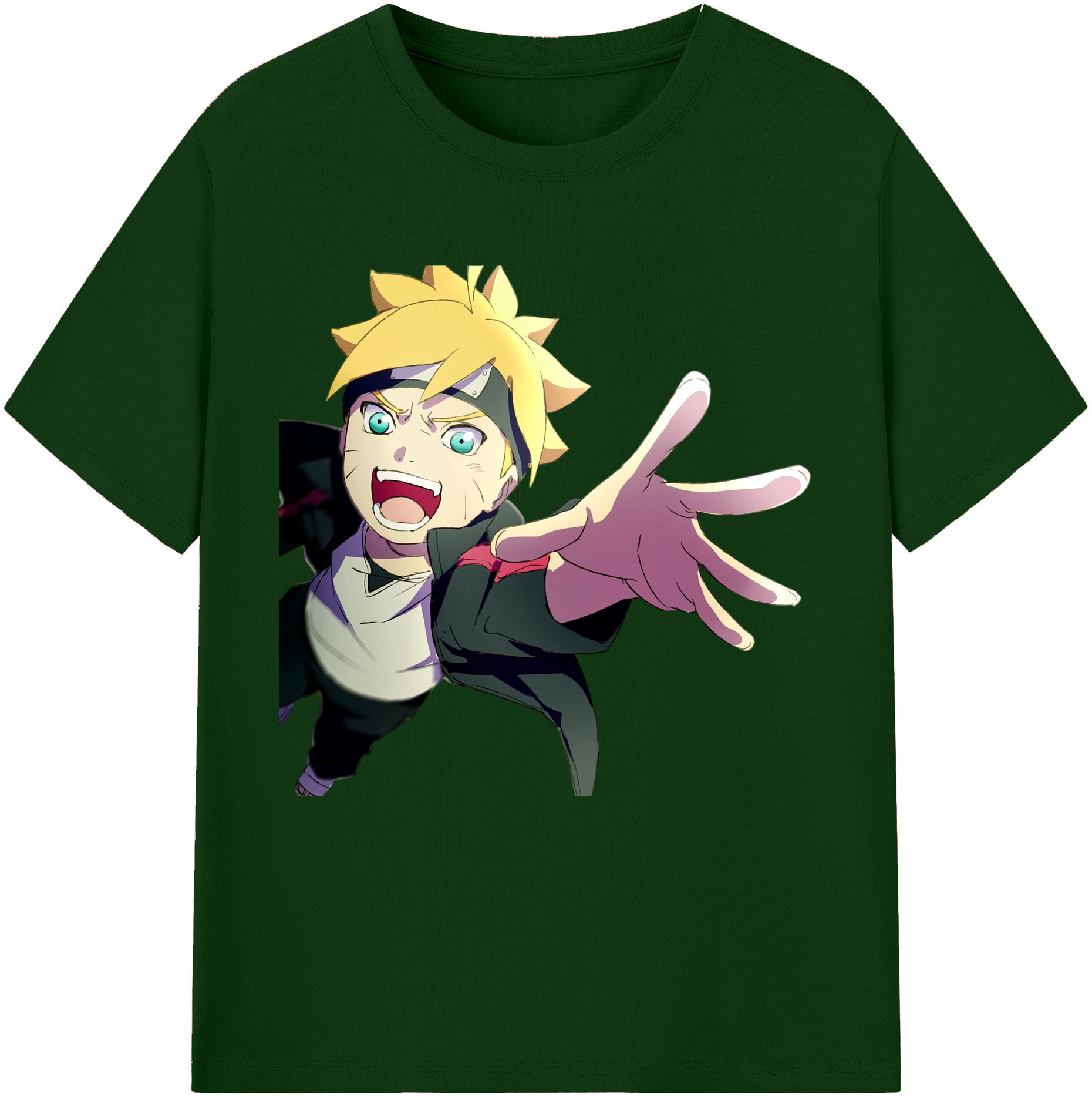 （画像用） NARUTO -ナルト- うずまき ボルト Uzumaki Boruto 綿100％半袖Tシャツ（フロントプリント）